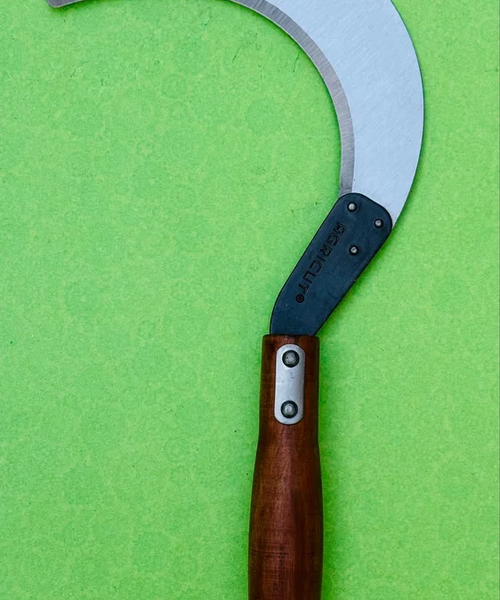Agricut Round Wooden Handle Sickle 6.75Inch